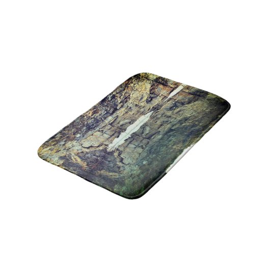 Rock Cliff Wall reflectie in Natuur 3 Badmat (Gekanteld)