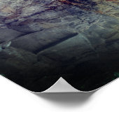 Rock Cliff Wall reflecties in het 2e deel Poster (Hoek)