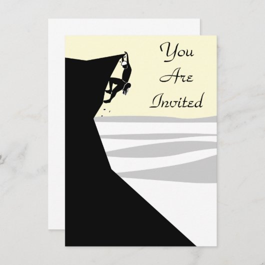 Rock Climate ber 1 Invitation Kaart (Voorkant / Achterkant)