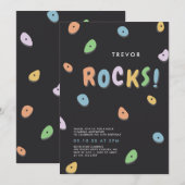 Rock Climate Birthday Kaart (Voorkant / Achterkant)