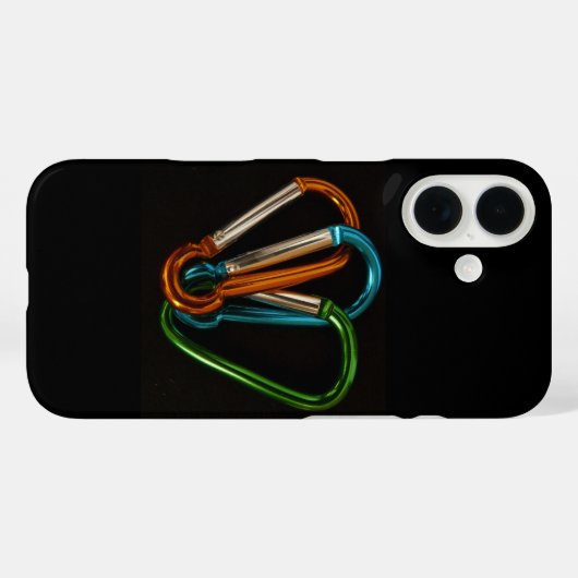 Rock Climate Carabiner Case-Mate iPhone Case (Achterkant (horizontaal))