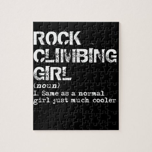 Rock climate Girl Definition Funny Legpuzzel (Verticaal)