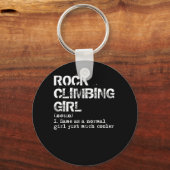 Rock climate Girl Definition Funny Sleutelhanger (Voorkant)