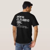 Rock climate Girl Definition Funny T-shirt (Achterkant volledig)
