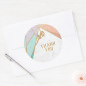 Rock Climate Invitation Ronde Sticker (Envelop)