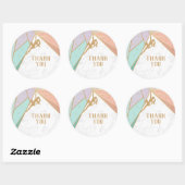 Rock Climate Invitation Ronde Sticker (Vel)