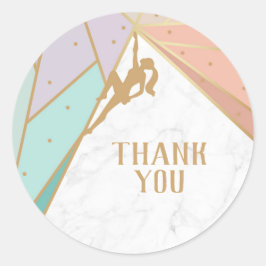 Rock Climate Invitation Ronde Sticker