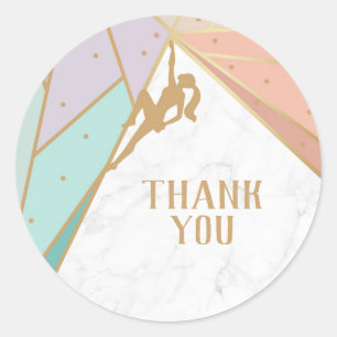 Rock Climate Invitation Ronde Sticker