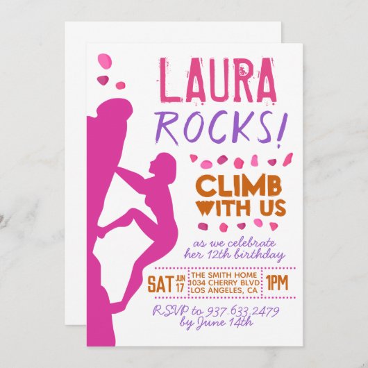 Rock Climate Kaart (Voorkant / Achterkant)