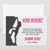 Rock Climate Party Bedankkaart (Voorkant / Achterkant)