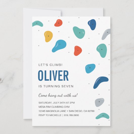 Rock climate party Invitation Kaart (Voorkant)