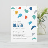 Rock climate party Invitation Kaart (Staand voorkant)