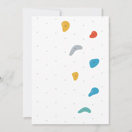 Rock climate party Invitation Kaart (Achterkant)