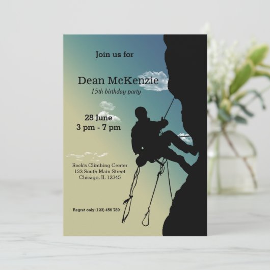 Rock Climate Party Kaart (Staand voorkant)