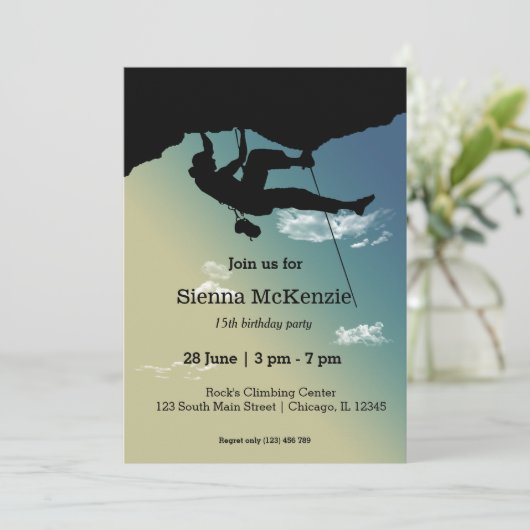 Rock Climate Party Kaart (Staand voorkant)