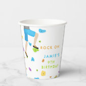 Rock climate party papieren bekers (Voorkant)