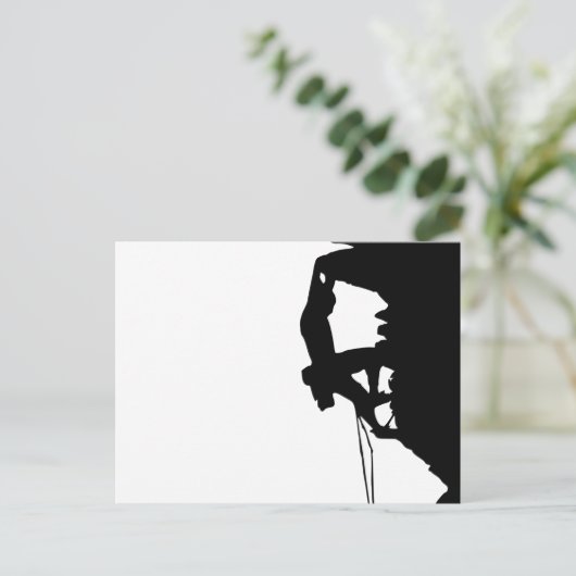 Rock Climate Silhouette Briefkaart (Staand voorkant)