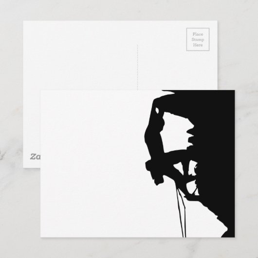 Rock Climate Silhouette Briefkaart (Voorkant / Achterkant)