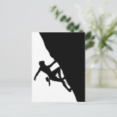 Rock Climate Silhouette Briefkaart (Staand voorkant)