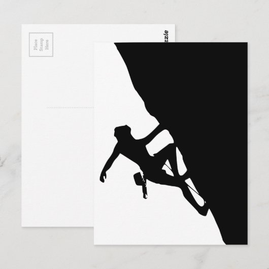 Rock Climate Silhouette Briefkaart (Voorkant / Achterkant)