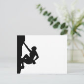 Rock Climate Silhouette Briefkaart (Staand voorkant)