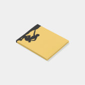 Rock Climate Silhouette Post-it® Notes (Schuin)