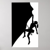 Rock Climate Silhouette Poster (Voorkant)
