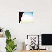 Rock Climate Silhouette Sun Flare Poster (Thuiskantoor)