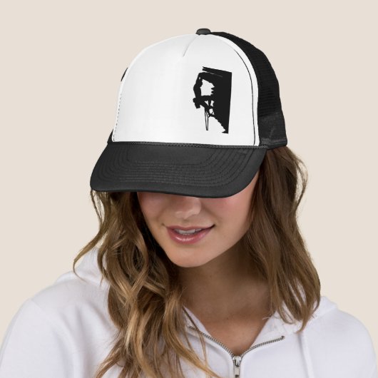 Rock climate Trucker Hat Trucker Pet (In situ)