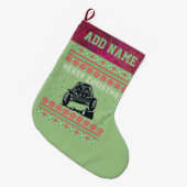 Rock climate Ugly KerstSweater Grote Kerstsok (Voorkant (Hangend))