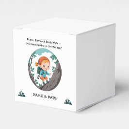 Rock Climber Adventure Theme Girl Baby Bedankdoosjes