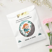 Rock Climber Adventure Theme Girl Baby Napkin Bedankzakje (Gezegeld)