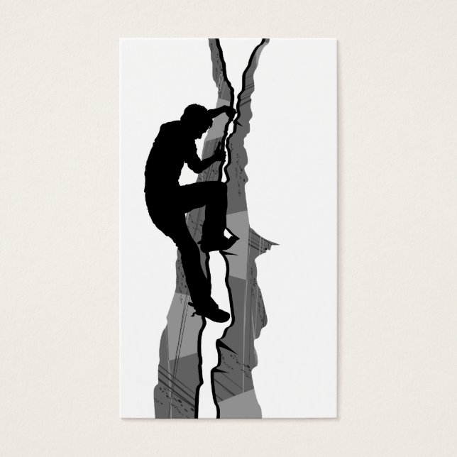 Rock Climber Bouldering Bladwijzer Visitekaartjes (Voorkant)