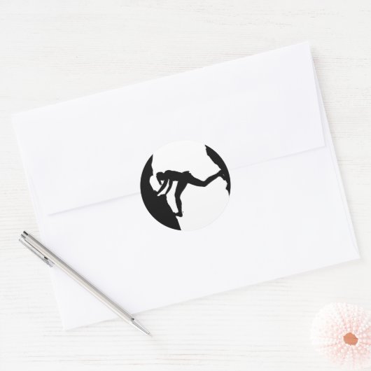 Rock Climber Bouldering Sticker (Envelop)