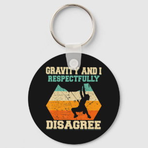 Rock Climber Bouldering Vintage Retro Rock Climbin Sleutelhanger
