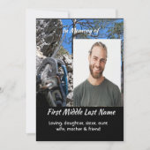 Rock Climber Celebration of Life Service Kaart (Voorkant)