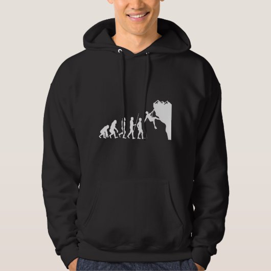 Rock Climber Evolution Klimmen Hoodie (Voorkant)