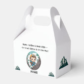 Rock Climber Outdoor Adventure Baby Boy Bedankdoosjes (Achterkant)