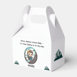 Rock Climber Outdoor Adventure Baby Boy Bedankdoosjes