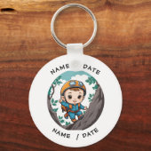 Rock Climber Outdoor Adventure Baby Boy Sleutelhanger (Voorkant)