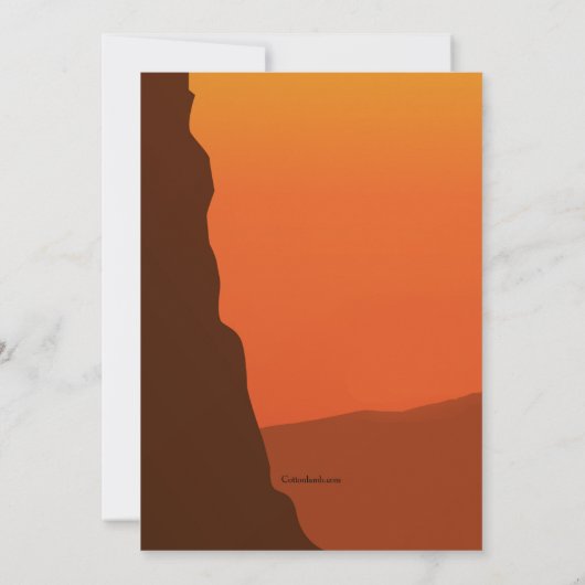 Rock Climber uitnodiging (Achterkant)