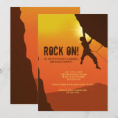 Rock Climber uitnodiging (Voorkant / Achterkant)