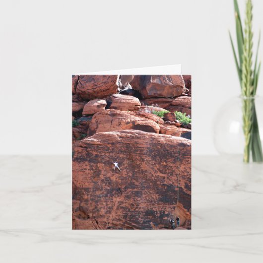 Rock Climber Verjaardag Kaart (Voorkant)