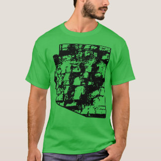 Rock Climbing Arizona Rock Climber State kaart Kli T-shirt
