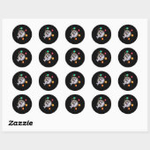 Rock Climbing Astronaut Outer Space Spaceman Ronde Sticker (Vel)