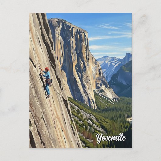 Rock Climbing at Yosemite National Park Briefkaart (Voorkant)