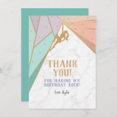 Rock Climbing Bedankkaart (Voorkant / Achterkant)