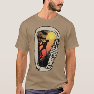 Rock Climbing Bouldering Climbing Carabiner friend T-shirt