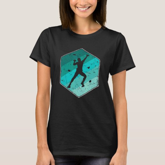 Rock Climbing Bouldering Mountains Climber T-shirt (Voorkant)