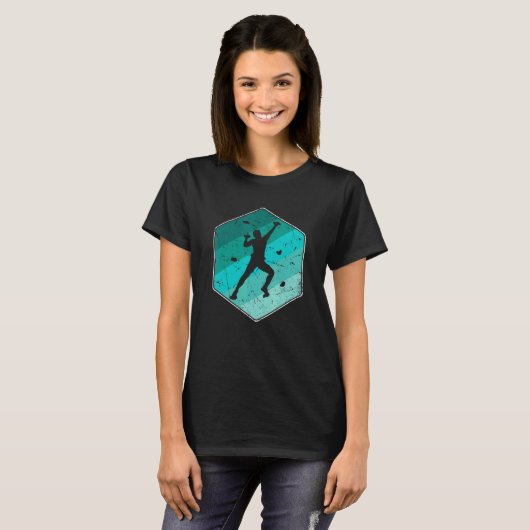 Rock Climbing Bouldering Mountains Climber T-shirt (Voorkant volledig)